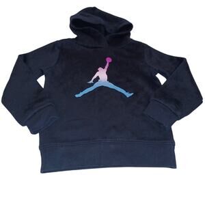 Air Jordan Youth 4T Medium Black Pullover Hoodie
